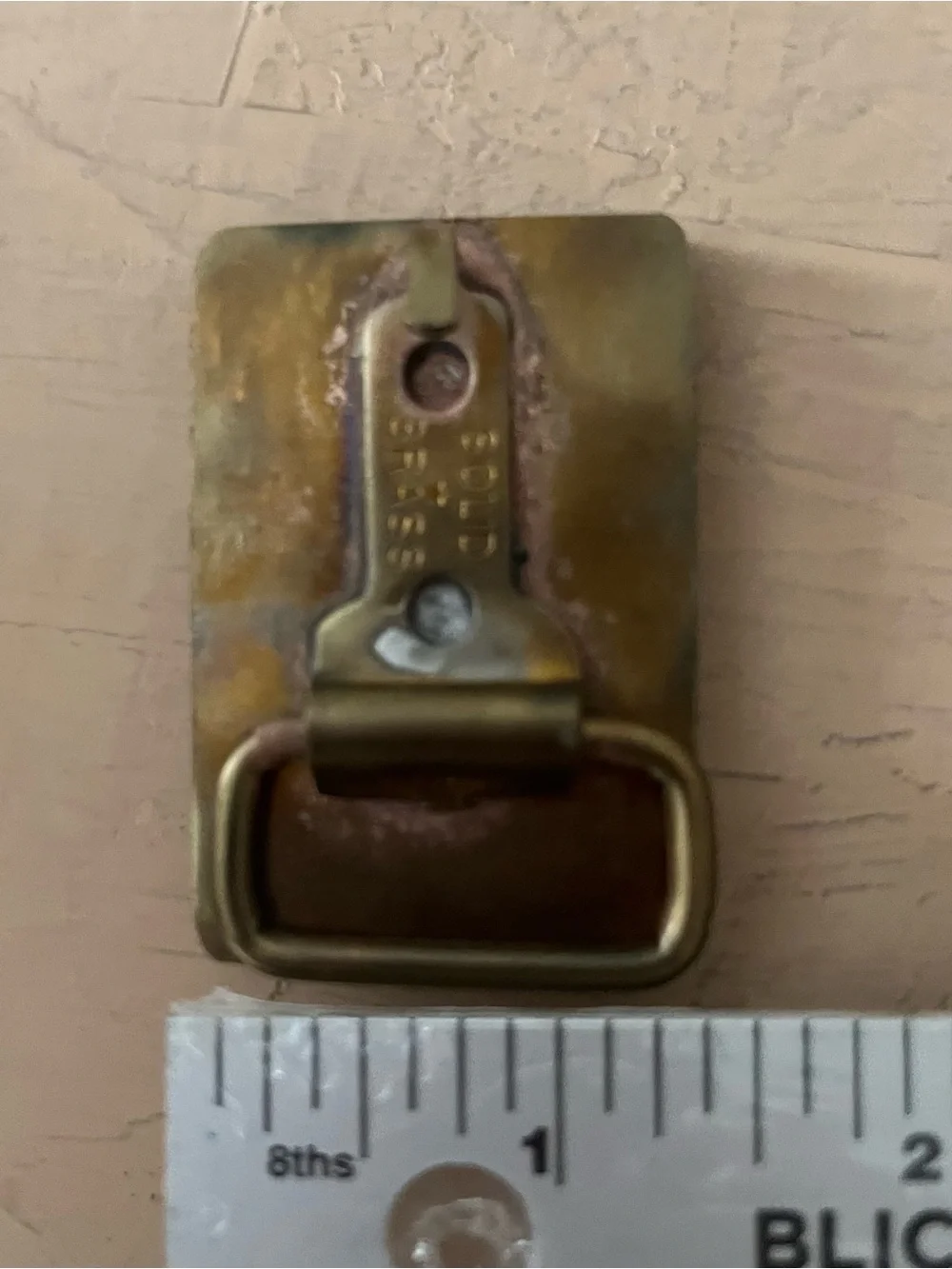 Brass/ Wood Buckle